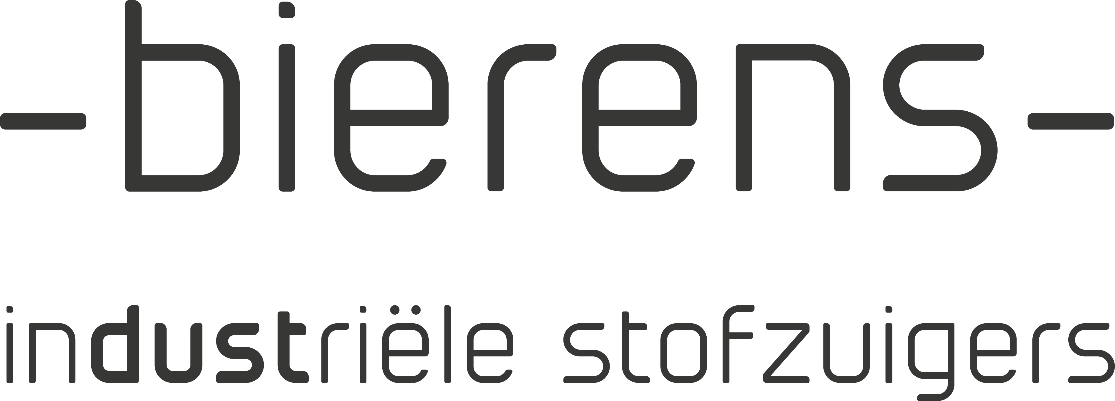 Bierens stofzuigers donkergrijs tekst